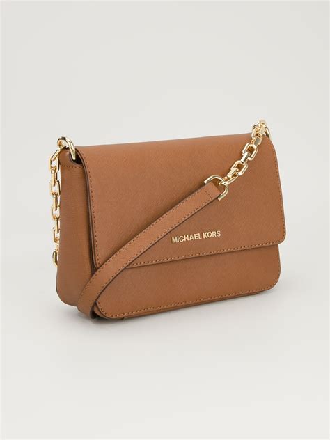 michael kors purse brown with ligjt|Michael Kors small brown purse.